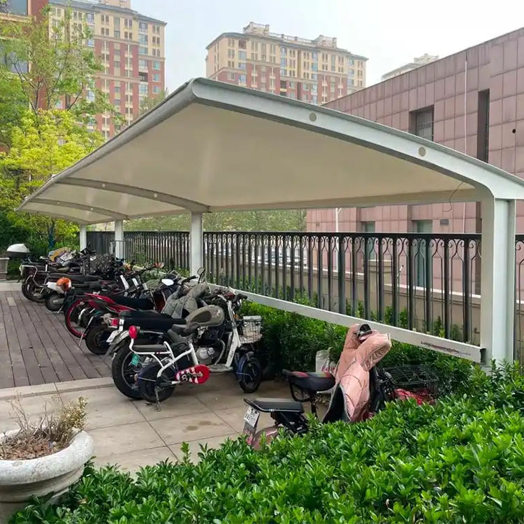 海口膜结构电动车棚